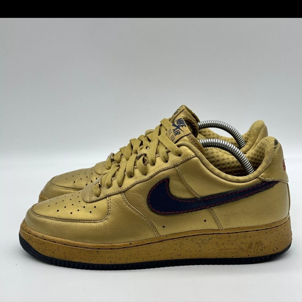Barkley air force 1 size 9 gold af1 rare